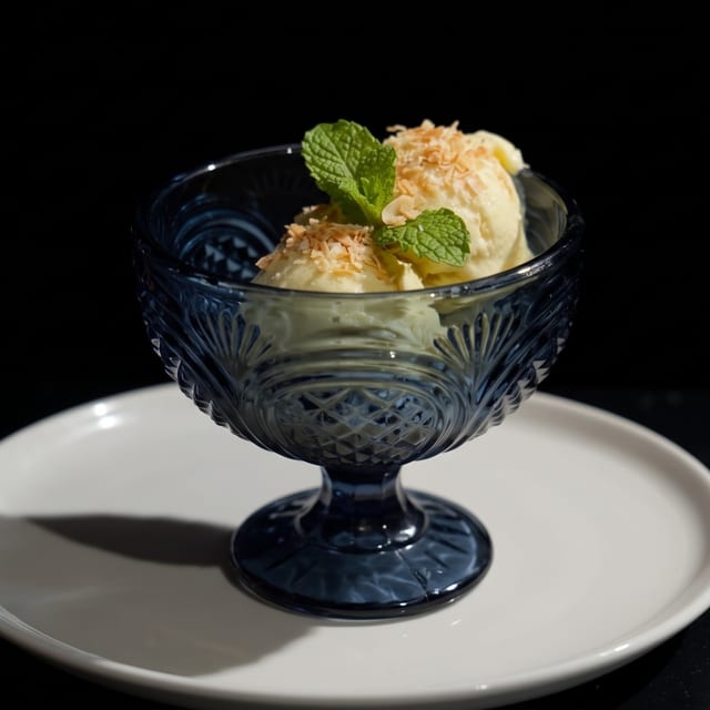 Coconut Ice Cream.