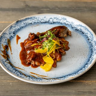Duck Canton with Caramel-Coffee Orange Sauce