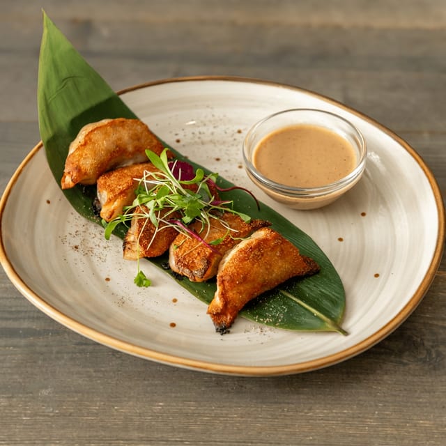 Dumplings with Beef and Foie Gras.