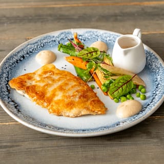 Dorado with Baby Vegetables
