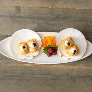 Scallops in Shredded Filo Dough